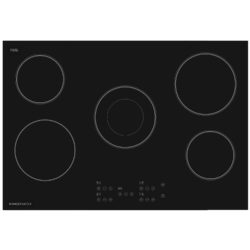 Rangemaster RMB75HPECGL 11226 75cm Wide 5 Zone Electric Ceramic Hob in Black  Glass